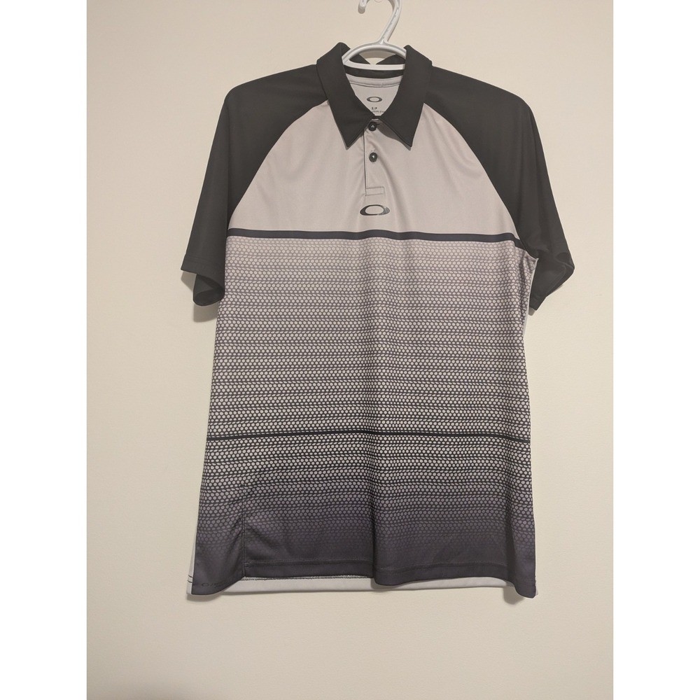 Oakley Men's Small Moto Fade O Hydrolix Polo Shirt Regular Fit‎ Performance Golf